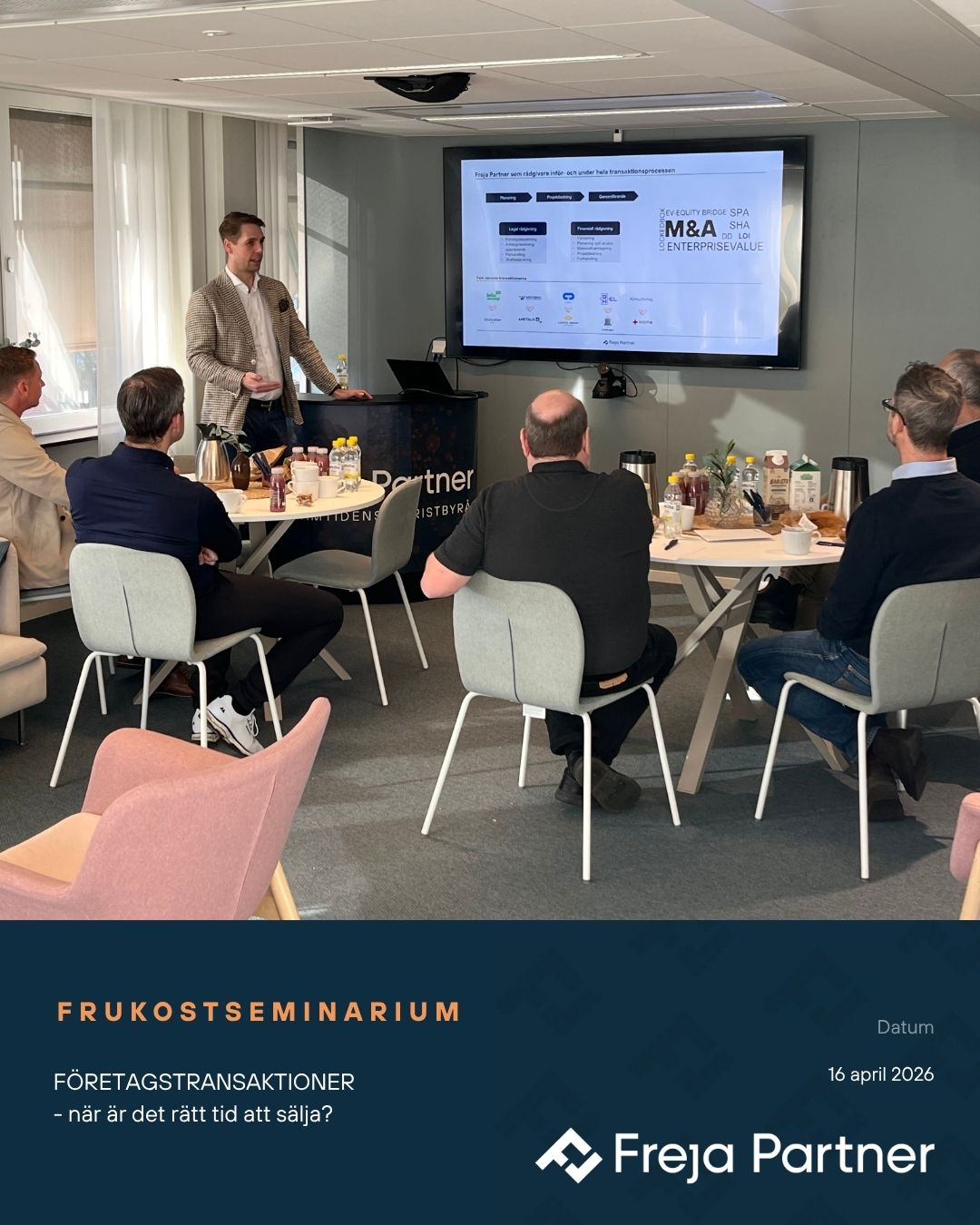 Frukostseminarium företagstransaktioner – när är det rätt tid att sälja?